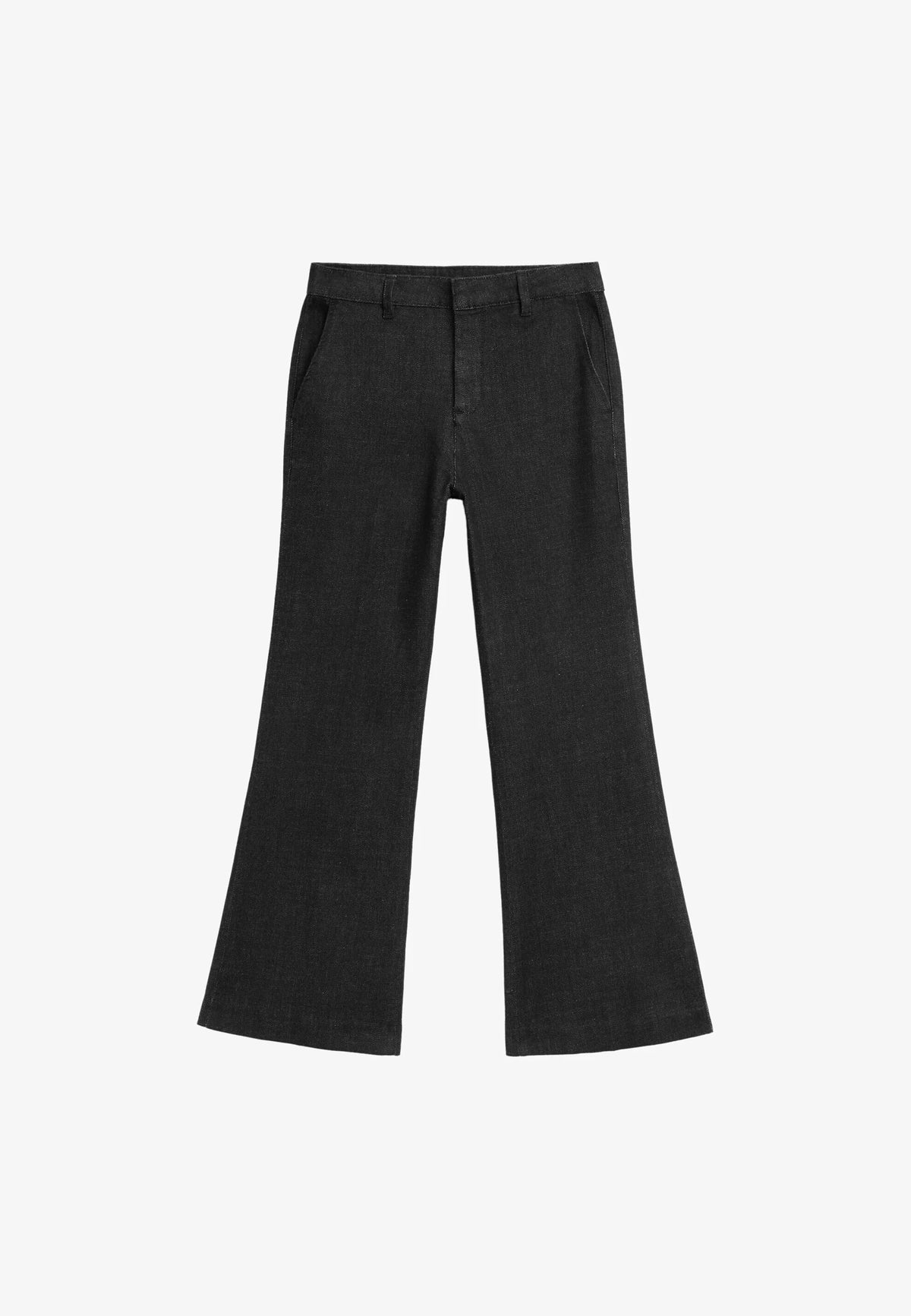 Massimo Dutti MID-WAIST CROPPED FLARE FIT JEANS